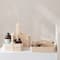 Hello Honey® 9.75" Natural Quartet Sectional Paulownia Wood Organizer